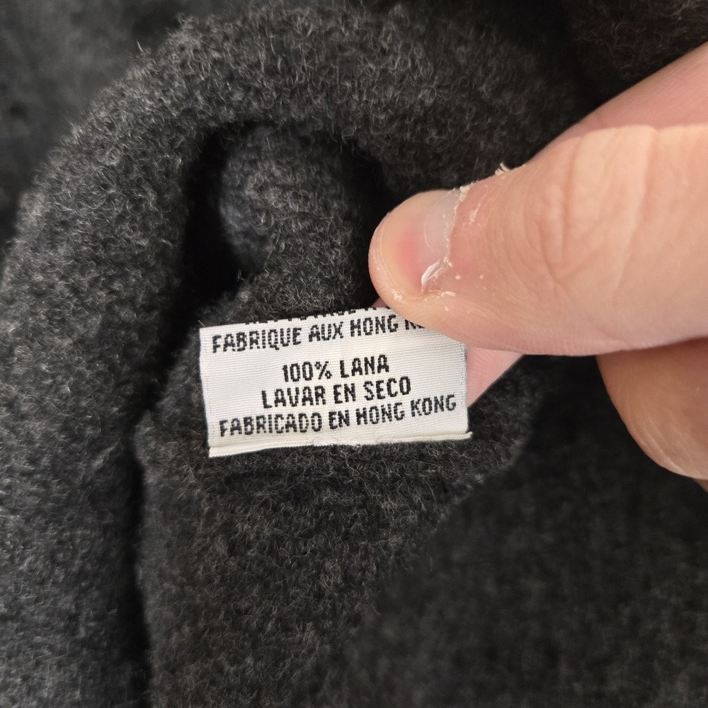Vintage Eileen Fisher 100% Boiled Wool 2 Piece Set Womens S/M Jacket Pants Gray - Picture 7 of 16